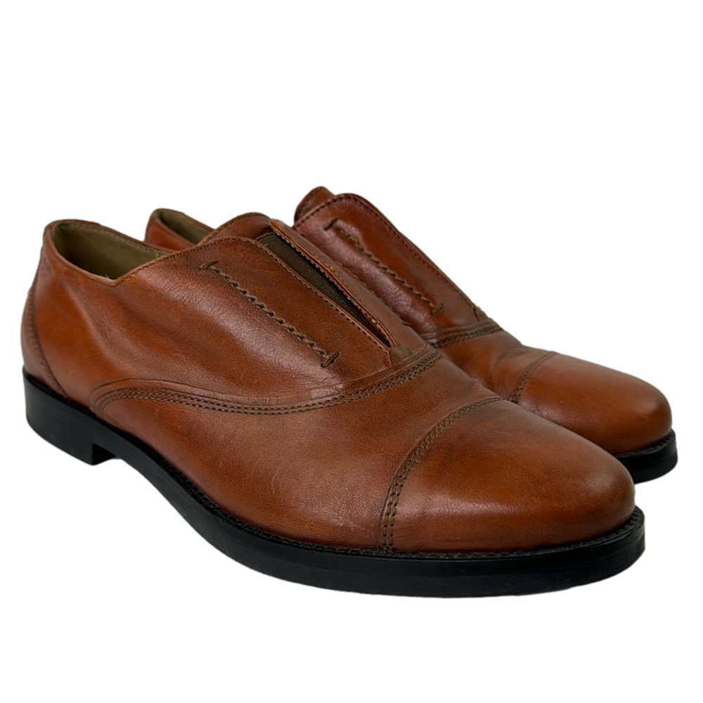 Geox Brown Leather Loafers
